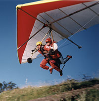 Tandem  hang glider launch